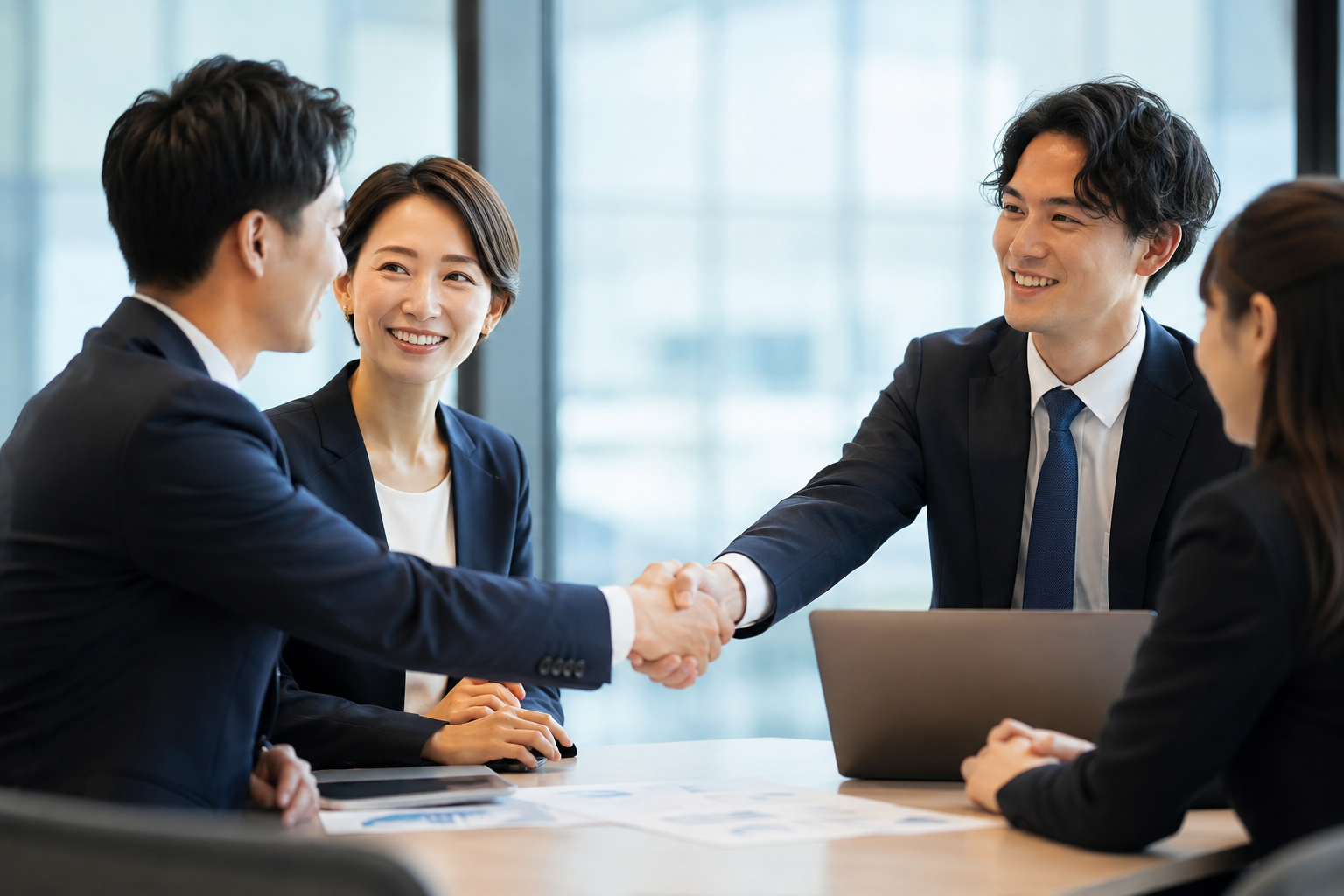 法人向け採用支援の様子